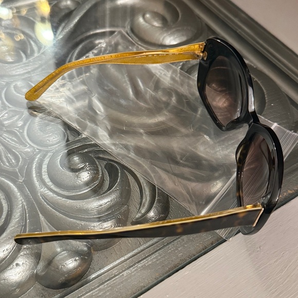 Kate Spade Jakalyn Cat Eye Black and Gold Glitter Sunglasses - Picture 8 of 11